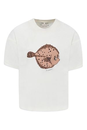tshirt in cotone bianco MINI RODINI KIDS | 2522012911OFFWHITE